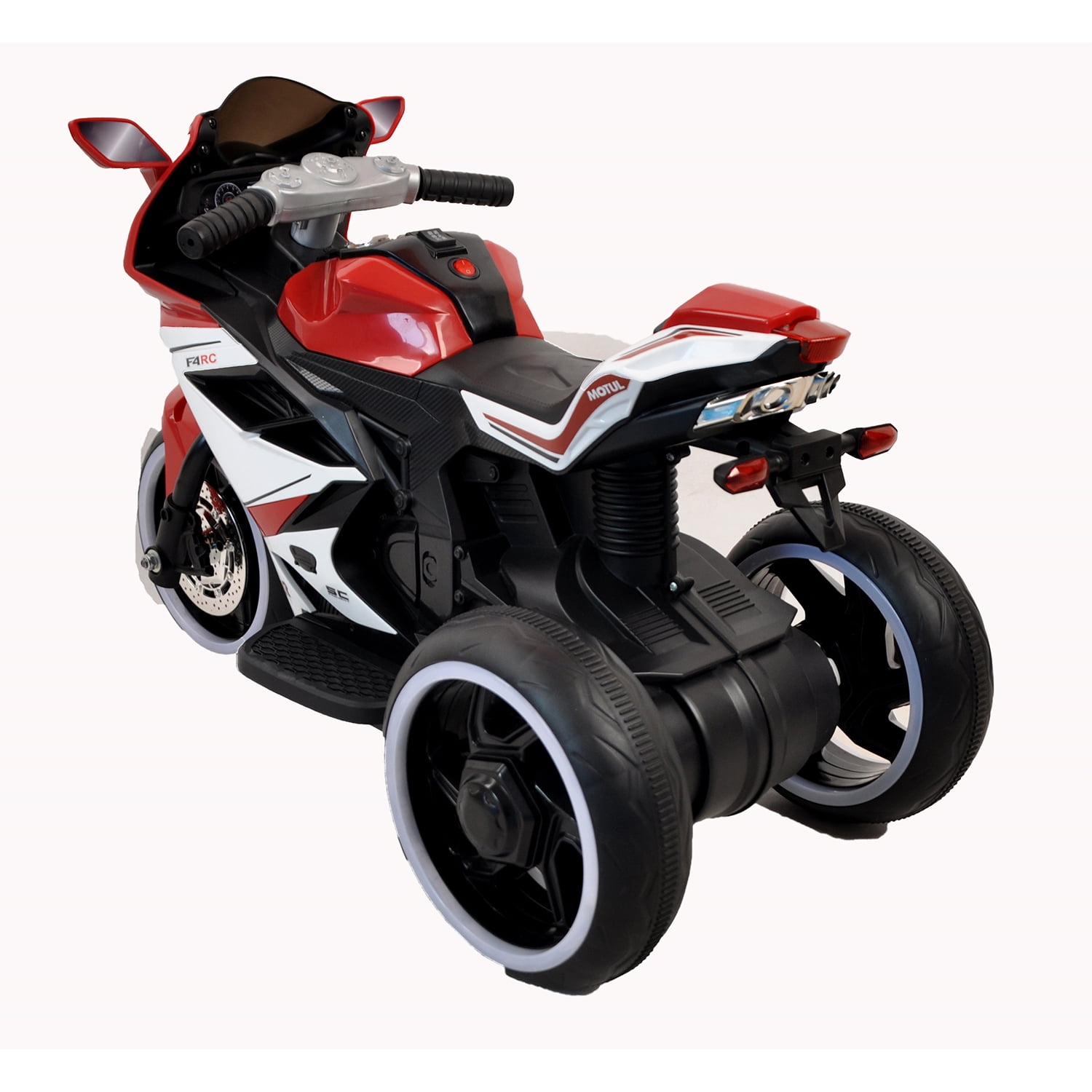 CIPACHO Electric Motorcycle for Kids, 6V Battery Powered 3 Wheel Kids Ride On Car with Music, Gift Toy for 3-4 Years Children Red