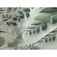 thumbnail image 3 of Ambesonne Eucalyptus Leaves Quilted Bedspread Set 3 Pcs, Weeping Wreath, King Size, Ivory and Laurel Green, 3 of 4
