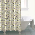 thumbnail image 4 of Yellow Cartoon Cat Unicorn Pattern Shower Curtain 72"x84" ,Bathroom Decorative Shower Curtains Set with 12 Hooks,Modern Waterproof Washable Shower Curtain, 4 of 6