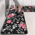 thumbnail image 2 of Kitchen Rugs Sets Of 2,Pioneer Flower Floral Print Pattern Anti Fatigue Kitchen Mat Rugs Non Slip Washable,Decorative Kitchen Floor Mats for Kitchen,Sink,Laundry,17"x47"+17"x47", 2 of 5