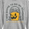 thumbnail image 3 of Instant Message - Going To Do Homework Hands Full - Toddler & Youth Long Sleeve Graphic T-Shirt, 3 of 6