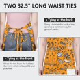 thumbnail image 6 of Halloween Pumpkin Words Apron-Garden Aprons for Women with Pockets-Cotton Linen Waterproof Kitchen Cooking Gardening Aprons Adjustable for Kitchen,Cooking,BBQ and Salon 32"x27", 6 of 7