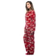 thumbnail image 2 of #FollowMe Printed Microfleece Button-Front PJ Pant Set with Socks  Soft & Stylish Sleepwear (Red - Bite Me Gingergirl, 2X), 2 of 4