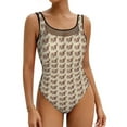 thumbnail image 2 of Ferret Dookside Swimsuit Cute Animal Print Push Up Swimwear One-Piece Surfing Bathing Suit Bodysuit Sexy Beach Wear Plus Size, 2 of 7