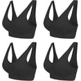 thumbnail image 1 of Sujetador cómodo para mujer, bustier clásico, push up y sin aros, paquete de 1, paquete de 4, 1 of 5