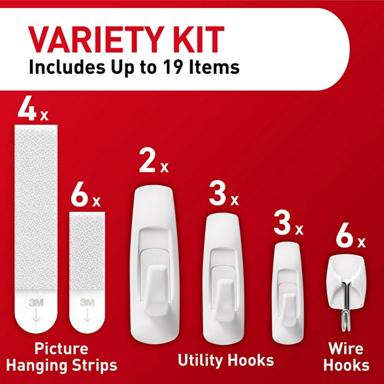 Command General Purpose Hooks Variety Kit, 54/Pack