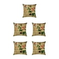 thumbnail image 2 of Maytalsory Easy To Change Flowers Pillowcase Addition To Home Decor Polyester Decorative Pillow Cushion Covers Soft Durable kztym001-9 5Set, 2 of 6