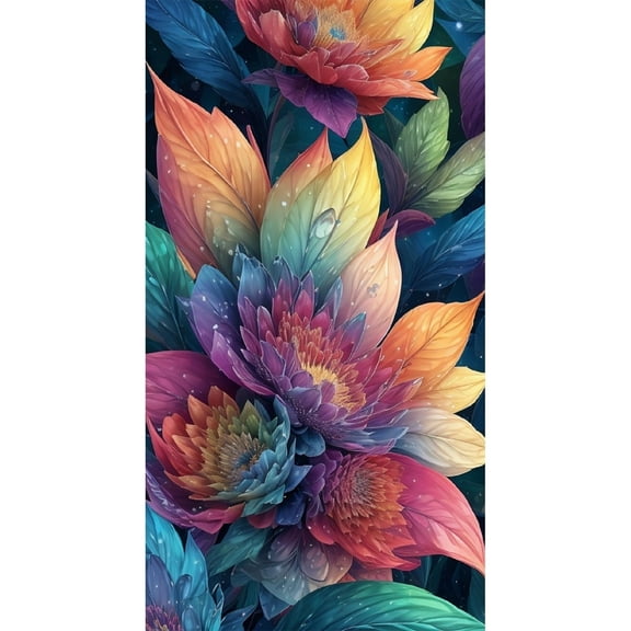 YALKIN 4pcs Diamond Painting Kits for Adults 30x30cm, Round Full Round Drill Gem Arts Paint by Diamonds Kits Diamond Art Kits for Home Wall Decor Relax Gift