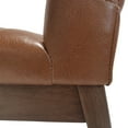 thumbnail image 6 of Christopher Knight Home Mid-Century Modern 7-Piece Dining Set with 6 PU Upholstered Chairs, Wood Frame, Cognac, 6 of 13