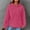 Hot Pink, variant on Guzom Women'Classic Hoodie- Crewneck Pullover Waffle Loose Fit Fall and Winter Casual Solid Long Sleeve Womens Hooded Sweatshirt Beige Size XL