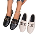 thumbnail image 6 of Domzle Women Loafers Comfortable Dressy Shoes Lightweight Fashion Classic Loafers for Women Business Casual Shoes Office Work Flats Black, 6 of 9