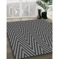 thumbnail image 2 of Ahgly Company Indoor Rectangle Patterned Iridium Black Area Rugs, 8' x 10', 2 of 6