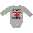 thumbnail image 3 of Inktastic My Aunt Loves Me Nephew Boys or Girls Long Sleeve Baby Bodysuit, 3 of 5