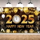 thumbnail image 1 of Fondo de Año Nuevo en dorado y negro, póster, letrero, suministros para decoraciones de año nuevo, grabación de videos y fotografía digital, 1 of 5