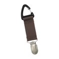 thumbnail image 4 of 2x Clip para sombrero gratis Clip para sombrero de de para bolso equipaje al aire libre marrón oscuro 2 piezas, 4 of 8