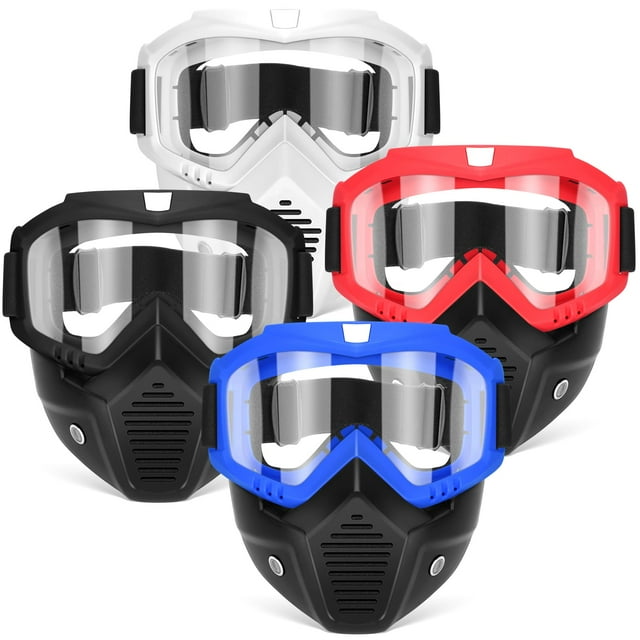 Máscaras removibles POKONBOY Tactical con gafas para Nerf Rival