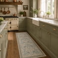 thumbnail image 3 of Moynesa 2' x 6' Hallway Runner Rug Vintage Floral Bird Non Slip Entryway Rug with Rubber Backing Machine Washable Laundry Runner Rug Long Indoor Carpet Entrance Floor Mat Runner for Kitchen Laundry, 3 of 9