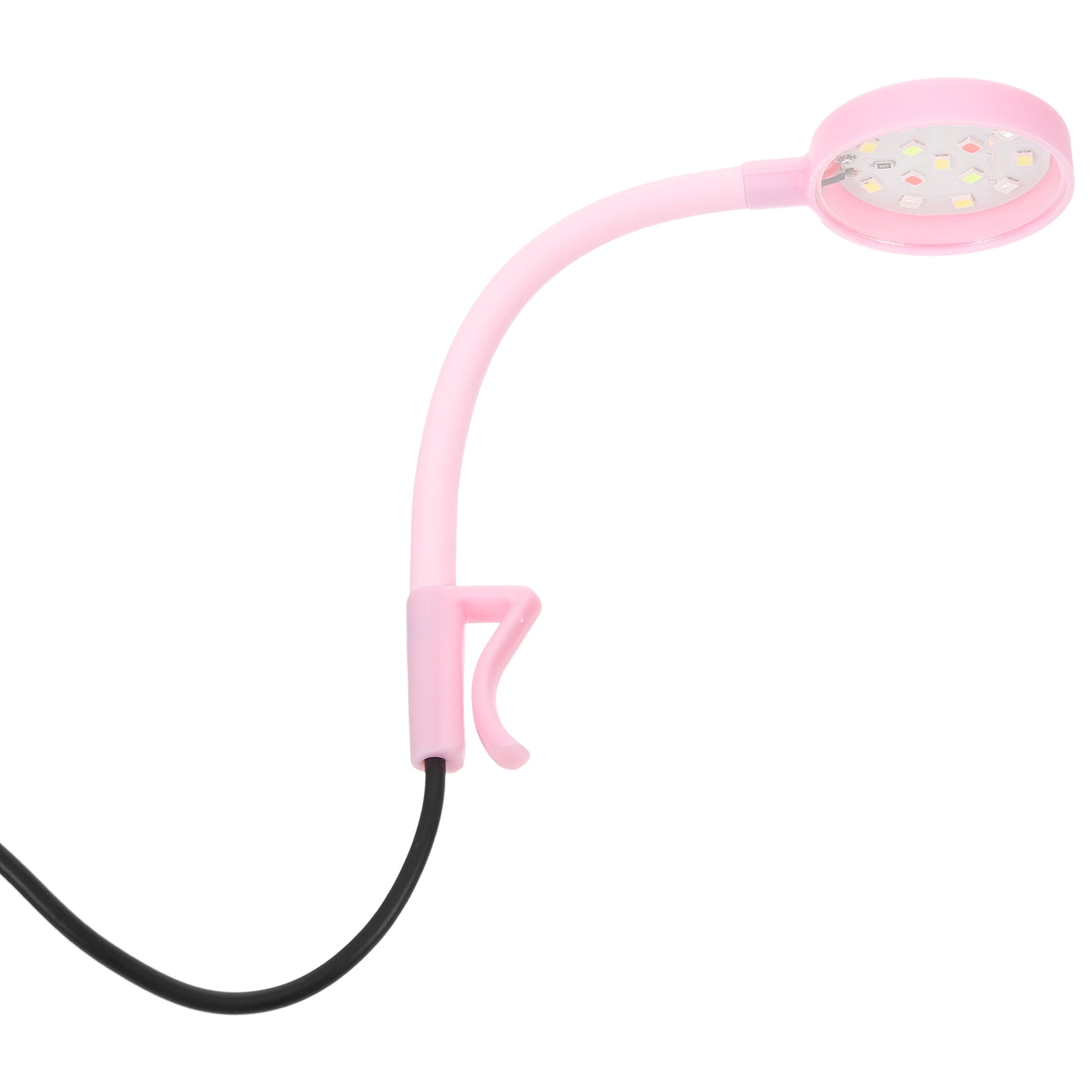 Hytrove Pink Submersible Fish Tank Light with Adjustable Clamp Light for Nano Tank Lighting Plastic