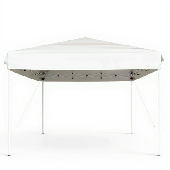 Garveelife 10x10 ft Pop up Outdoor Canopy Tent with 3 Adjustable Height for Camping, Parties,White