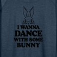 thumbnail image 3 of Instant Message - I Wanna Dance With Some Bunny - Women's Lightweight French Terry Long Sleeve Shirt, 3 of 6