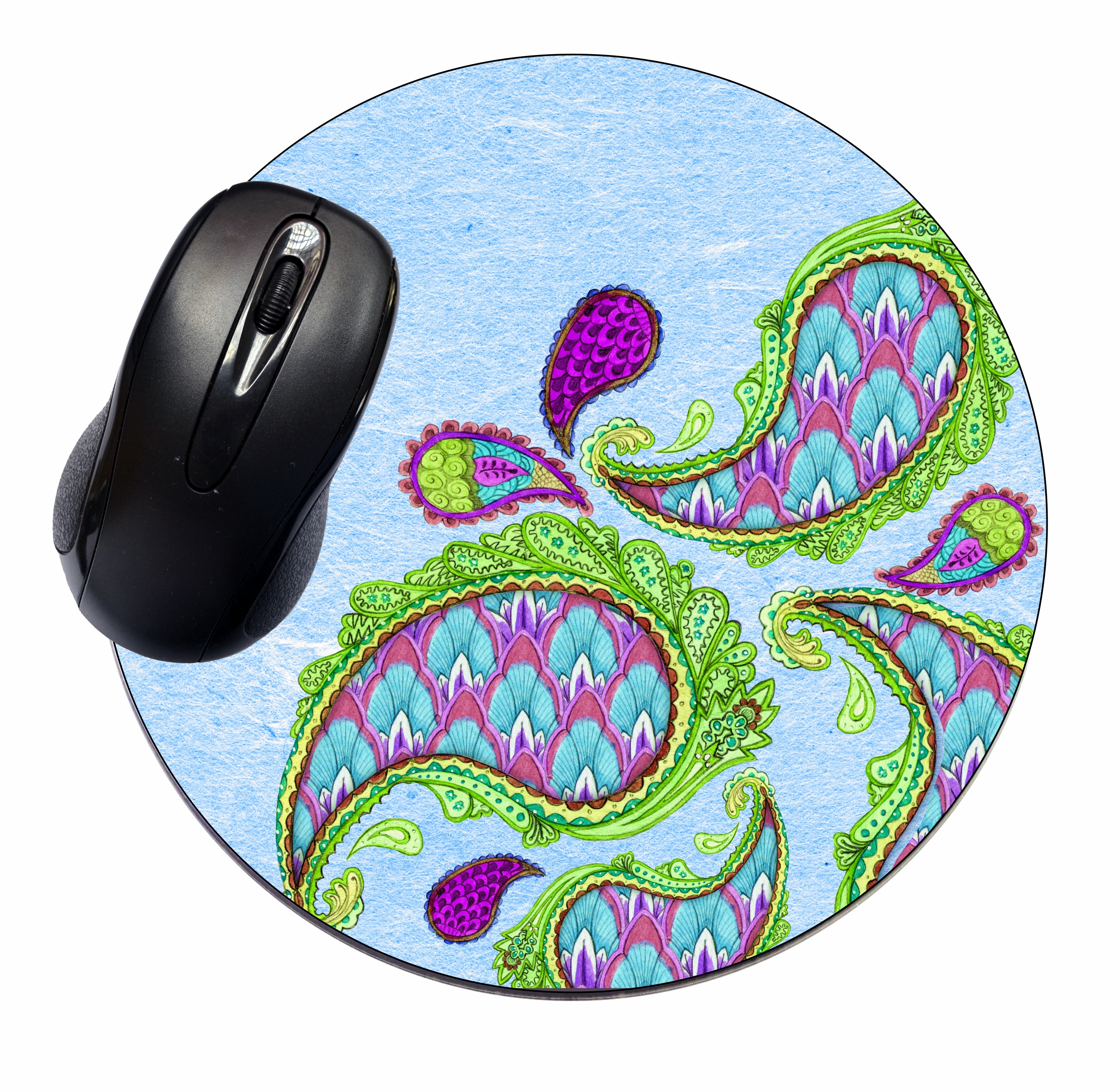 Mouse Mat Pad Mousepad Cute Desk Round Circle Mousemat Mousepad