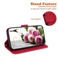 thumbnail image 2 of Stand Wallet Phone Case Gift compatible Iphone 15 Plus Rose Butterfly Imprinted Phone Leather Cover, 2 of 5