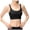 Black, variant on Wang6 Womens Spaghetti Strap Cropped Camisole Wireless Workout Sports Bras Seamless Padded Longline Bras Racerback Yoga Fitness Gym Tops Yellow XL