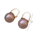 thumbnail image 6 of Cheers.US 1 Pair Women Earrings Faux Exquisite Imitation Pearl Dangle Drop Earrings Studs Earrings for Outdoor, 6 of 8