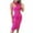 00 # Hot Pink, variant on REORIAFEE Two Piece Sets for Women Disco Outfits Women's Summer Two Piece Set Tank Tops High Waist Dress Casual Set Skirt Set Black L