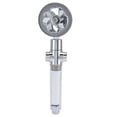 thumbnail image 2 of Cabezal De Ducha Turboalimentado, Rotación De 360°, Cabezal De Ducha Con Hélice De Rosca G1/2 De Plástico Elegante Para Ahorrar Agua ZAQW Galvanizar, 2 of 8