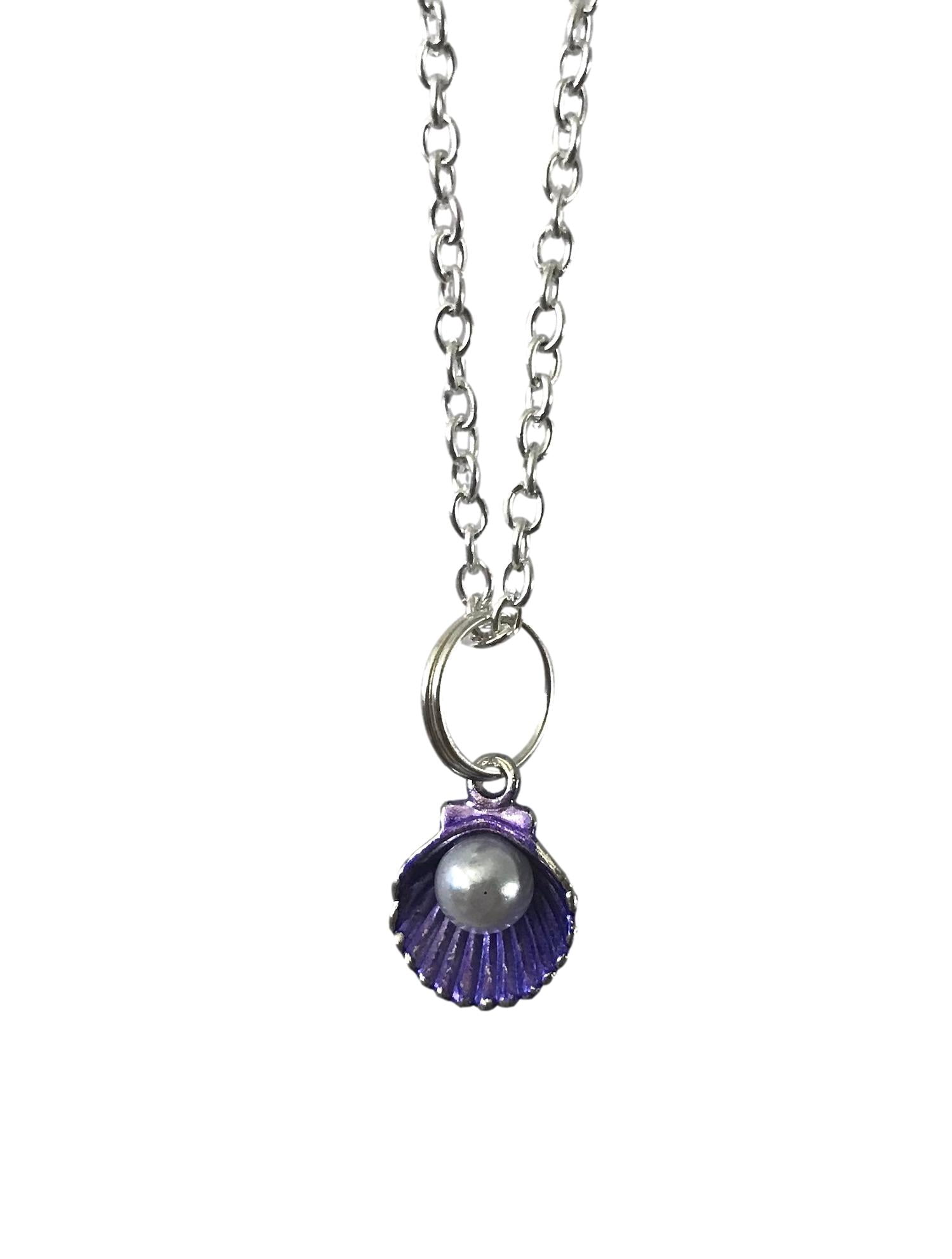 purple shell necklace