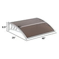 thumbnail image 5 of 40" x 31" Door Window Awning, UV Rain Protection Awning Eave Canopy, Patio Door Awning Modern Polycarbonate Cover, Eaves Transparent Board & Holder, B360, 5 of 10