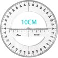 thumbnail image 2 of HUGFEGWE 360 Degree Protractor Round Ruler Gauge Angular Drafting Tools Circle Protractor for School Education Office Classroom 4 Inch U2536-10846, 2 of 4