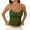 Army Green, variant on Plebaso Camisole Tops for Women Spaghetti Strap Tank Tops Solid Color Casual Basic Bottom Cami Undershirts