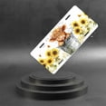 thumbnail image 6 of License Plate,Highland Calf in Bucket with Sunflowers and Butterflies Decorative Front,Personalized Stainless Steel License Plate Cover For Men Women,12.2" X 6.2", 6 of 7