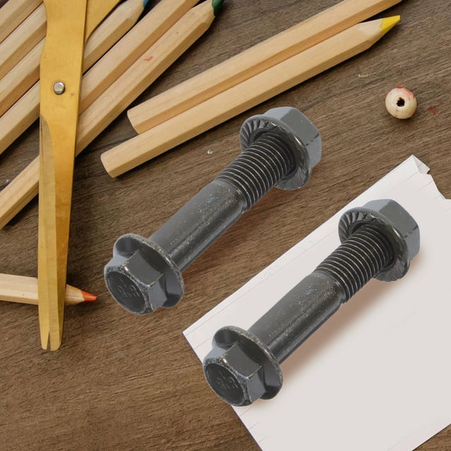 OUNONA 4Ud Tornillo Doble Acero Carbono Negro Para Uso En Automóviles Y