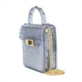 thumbnail image 4 of Olivia and Kate Women’s Small Blue Glitter Jelly Purse Crossbody Everyday Shoulder Bag, 4 of 5