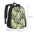 thumbnail image 2 of Balery Lilies Flowers Backpack for Men and Women - Durable 600D Oxford Cloth -Large Capacity, Water-Resistant School, Travel, and Hiking Bag, 2 of 9