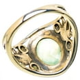 thumbnail image 3 of Prehnite Ring Size 10 (925 Sterling Silver)  - Handmade Boho Vintage Jewelry RING131626, 3 of 3