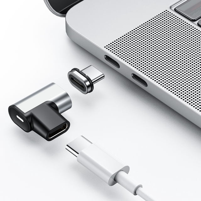 NARABB Magnetic USB C Adapter Right Angle Connector Support PD 100W Quick Charge USB C Mobile Laptops Tablets