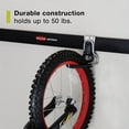 thumbnail image 3 of Rubbermaid Fast Track Garage Storage Wall Mounted Bike Hook, Vertical, 3 of 6