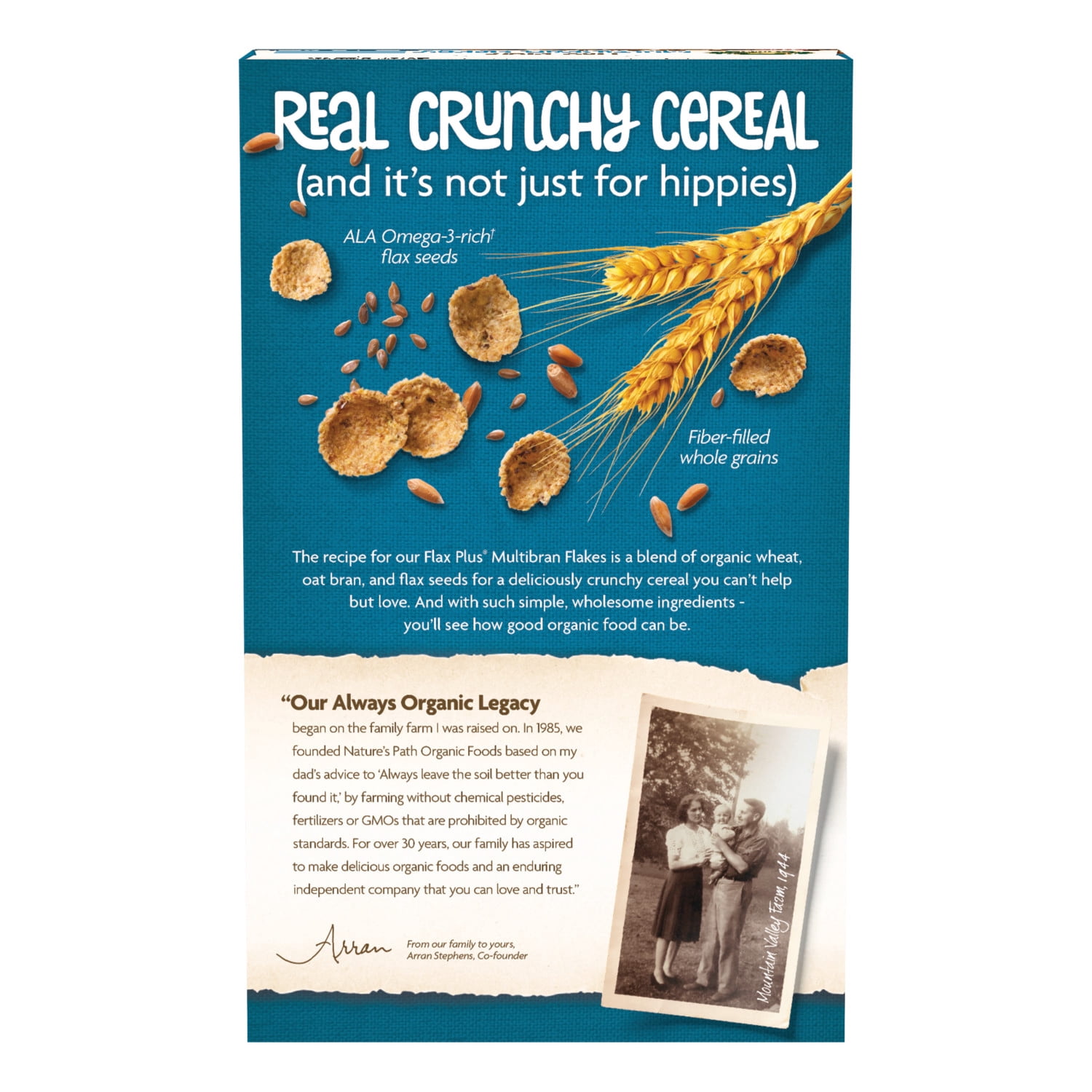 Nature's Path Organic Flax Plus Multibran Flakes Breakfast Cereal, 13.25oz Box (pack of 12)