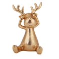 thumbnail image 1 of Estatua de ciervo Zulema Estatua Moderna Animal Oro, 1 of 5