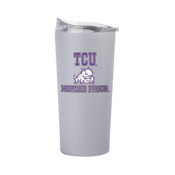 Logo Brands 215-S20PT-STN-42 Texas Christian University 20 oz Athletic Powder Coat Tumbler