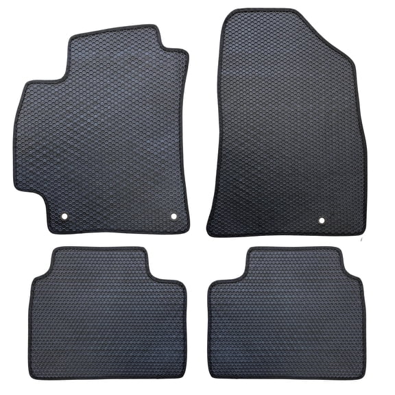 All Weather Honeycomb Floor Mats for 2025 to 2026 Kia K4, Front and Rear, Easy to Clean, Perfect Fit