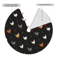thumbnail image 2 of Rateoe Funny Chicken Print Christmas Tree Skirt 30" for Xmas Holiday New Year Party Circle Tree Mat Ornaments Decoration, 2 of 7