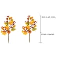 thumbnail image 4 of Admired By Nature Realistic Faux 20 inch Pumpkin Berry Spray Fall décor, Set of 2, Gold/Green, 4 of 4