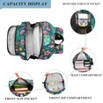 thumbnail image 3 of FORMRS Kids Backpack for School Unisex 17" Casual Bookbag Travel Daypack with Compartment Pockets, Green Vibrant Truck Pattern, 3 of 7