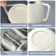 thumbnail image 5 of Taza de acero inoxidable reutilizable de 400ML aislada doble, taza de viaje con tapa, taza de desayuno, taza de acero inoxidable beige, 5 of 7