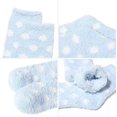 thumbnail image 4 of 5 pairs of coral velvet socks autumn and winter thickened warm floor socks without shedding medium tube velvet sleep socks household half velvet socks, 4 of 5